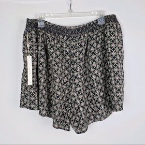 Caslon Cotton Lined Elastic Waist Shorts Sz XL